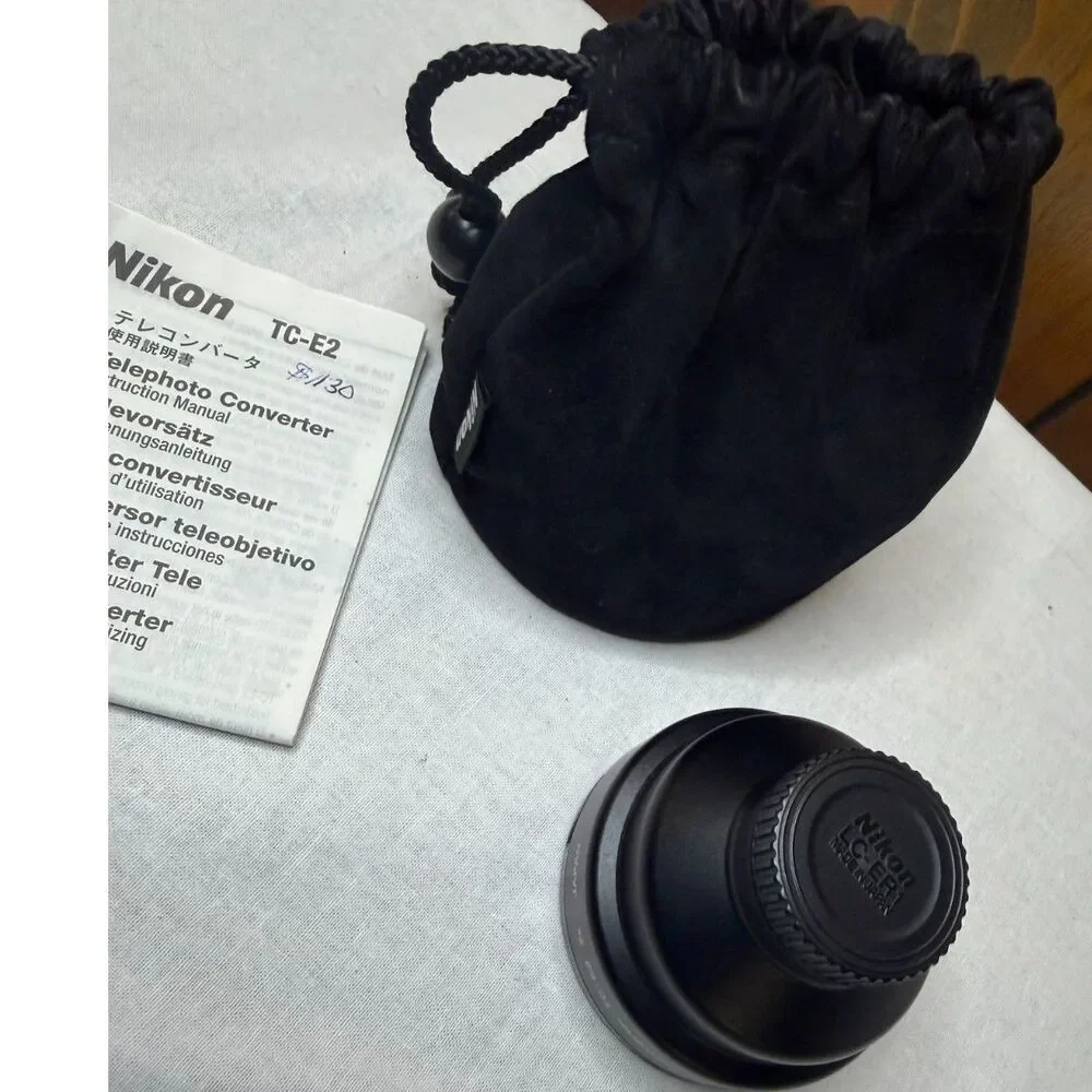 Nikon TC-E2 2x Teleconverter Lens Kit - Boxed with Caps & Pouch (28mm Thread)